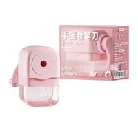 Manual Pencil Sharpener with Container Auto Feeding Single Hole Pencil Sharpener for Children Artists Student Offices with Large Container Auto Feeding for Students Artists Offices