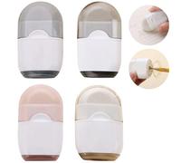 Manual Pencil Sharpener with Eraser Mini 2-in-1 Pencil Sharpener with Rubber Cover Single-Hole Pencil Sharpeners Students Kids School Office Art Tool, 4 Pack Set