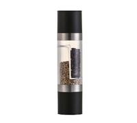 Manual Pepper Grinder,Sea Salt Spice Mill,Double-Head Pepper Mills,Refillable Pepper Grinding Bottle,Retro Pepper Mills(Plastic)