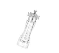 Manual Pepper Mill and Salt Shaker, Refillable Flavor Grinder, Clear Transparent Design for Kitchen, BBQ, Picnic, and Travel Use, Portable Adjustable Coarseness, Easy to Clean Grinding Tool
