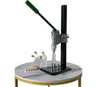 Manual Perfume Crimper Bottle Capper, 13-15mm Spray Bottle Capping Machine, inless Press Capping Tool, Height Adjustable Crimping Machine for Aerosol Can Sealing