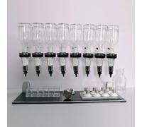 Manual Perfume Dispenser, perfume display rack, Liquid Filling Machine Transfer Tools, for Shops & Lab & Bars(8)