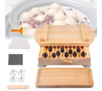 Manual Pill Making Machine for Tapioca Beads, DIY Tools for Home Kitchens and Milk Tea Shops, Includes Wooden Pallet
