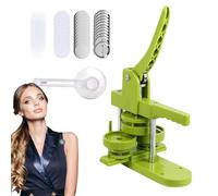 Manual Pin Maker with Circle Cutter - Button Making Machine, Portable Button Press | Free Press for Custom Badge Buttons, Ideal for Party Favors, Souvenirs, School Projects and Crafting Activities