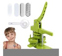 Manual Pin Maker with Circle Cutter - Button Making Machine, Portable Button Press | Free Press for Custom Badge Buttons, Ideal for Party Favors, Souvenirs, School Projects and Crafting Activities