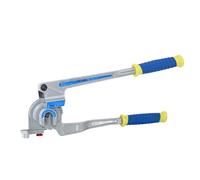 Manual Pipe Bender， 180 Degree Three Slot Pipe Bender 3 in 1 Multicolor for Copper Brass Aluminum(Blue)