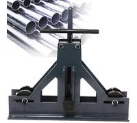 Manual Pipe Bender Machine for 1-1/4 to 2 Inch Tubing, Compact Design for Bending Steel, Brass, Copper, Aluminum - Perfect for Notching and Shaping