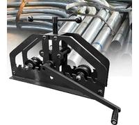 Manual Pipe Bender Tool for Metal Bending, Fits 1/4 to 2 Inch Pipes, Universal Roller Bender for Steel, Brass, Copper, Aluminum