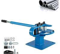 Manual Pipe Bender Tool for Round Square & Flat Pipes with 7 Bending Dies for Precision Crafting
