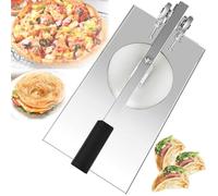 Manual Pizza Dough Press Machine - 12-24cm Pizza Crust Maker for Perfect Thin Pizza, Effortless Dough Preparation for Home & Restaurant, Ideal Kitchen Tool for Pizza Lovers