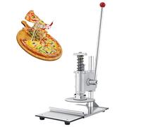 Manual Pizza Dough Press Machine, 6.3 inch/9.8 inch Pizza Pastry Press Plate, Stainless Steel Bread Presser, Commercial Chapati Sheet Crust Maker for Home Kitchen & Commercial Use Large