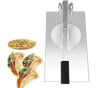 Manual Pizza Dough Press Machine, Commercial Dough Roller Sheeter, Stainless Steel Pasta Maker, 12cm Pizza Forming Tool