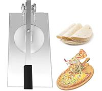 Manual Pizza Dough Press Machine, Dough Sheeter, Pastry Press for Homemade Pizza, Bread, Pies, Pie Crust - Professional Baker Tool, Compact and Easy Clean