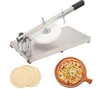 Manual Pizza Dough Press Machine for Perfect Crust - Stainless Steel Presser for Home and Commercial Kitchens