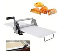 Manual Pizza Dough Press & Pastry Sheeter, 0.5mm Precision Thinning, 10-Level Stainless Steel Roller, Folding Compact Design for Easy Storage(A)