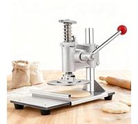 Manual Pizza Dough Press with Adjustable Thickness and 180° Pressure Bar for Homemade Pies and Meatloaf