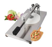Manual Pizza Pasta Press(12-24cm), Stainless Steel Pizza Press, Adjustable Dough Thickness(0.3-5cm), Easy to Use, for Western Food Shops, Tortillas,18CM