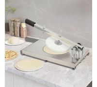 Manual Pizza Press and Pasta Roller, Adjustable Thickness with Multiple Discs for Restaurant and Snack Bar Use