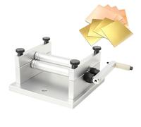 Manual Plate Rolling Machine, 60mm DIY Precision Sheet Roll, Adjustable Rollers for Jewelry Making & Model Building