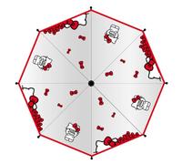 Manual Poe Adult Hello Kitty Umbrella - Clear Dome Design, Strong and Safe, with Hello Kitty Illustrations