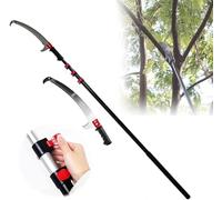 Manual Pole Saws Tree Trimmer with Adjustable Pole, Tree Pruner Pole Saw Manual Extendable Long Tree Pruner Extendable(5.4m/18ft)