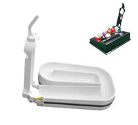 Manual Pool Ball Rack Training Machine,Single Ball Fixed-Point Dispenser,Billiard Training Tools,Precision Pool Balls Rack,Improves Accuracy Cue Control,Efficient Solo Practice Tool (White for 9ball)