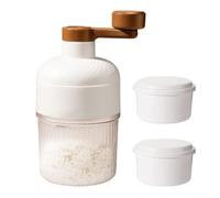Manual Portable Shaved Ice Machine for Snow Cones and Slushies with Ice Cube Trays (Ice Crusher+Ice Tray)