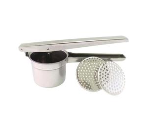 Manual Potato Masher 2 Discs Stainless Steel 8.5 cm Calder - Holes 3 and 5 mm