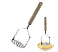 Manual Potato Masher - Durable Stainless Steel Hand Masher for Smooth Mashed Potatoes and Vegetables | Ergonomic Kitchen Tools, Clean-tinged Potato Press, Sturdy Masher for Cooking and Baking