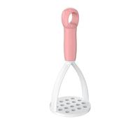 Manual Potato Masher, Portable Food Crusher, Manual Mashed Potato Press Garlic Masher Vegetable Smasher for Kitchen(Pink)