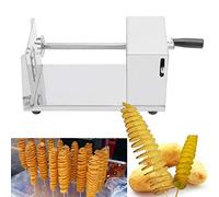 Manual Potato Slicer, Stainless Steel Potato Cutter Manual Spiral French Fries Tornado Potato Slicer Vegetables Cutting Machine Kitchen Accessories Cooking Tools