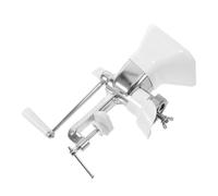 Manual Poultry Feed Pellet Maker 2.5mm Hand Crank Iron Plastic | Home Farm Bench Use, for Geese and Quail, Improves Digestibility, Silver Finish