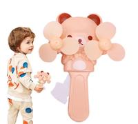 Manual Press Fan - Cute Cartoon Design Handheld Cooling Fan with and Easy Push for Kids | Small Childproof Summer Breeze Toy for Outdoor Travel, Party Gods, Classroom Use,