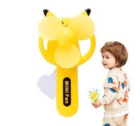 Manual Press Fan For Children - Battery Free Portable Cooling Toy, Soft Safety, Easy Squeeze Handheld Blower, Lightweight Travel Personal Fan, Quiet Gear Mechanism | For Kids