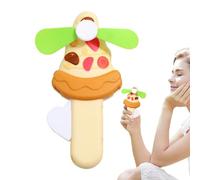 Manual Press Fan,Manual Press Fan,Summer Manual Press Fan - Pizza Cartoon Hand Fans, Cute Toys, Press Cooling Fans M