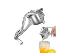 Manual Press | Multifunctional Compact Design with Aluminum Alloy - Fruit Press Manual for On The Go - For Grapefruit Guava Pomegranate Lime Orange Home Bar Travel Camping Picnic