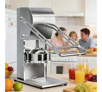 Manual Press Sugarcane Juicer, Commercial Juicer Machine, Juice in 3 Seconds, 99.9% Juice Yield, Detachable Design, 304 Stainless Steel for Sugarcane, Pomegranate, Oranges