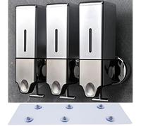 Manual Presshead Wall Mounted Soap Dispenser, Shower and Lotion Dispenser for Home, Bathroom, Kitchen, Hotels, Restaurants (Silver, 1500ml)