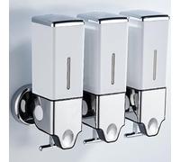 Manual Presshead Wall Mounted Soap Dispenser, Shower and Lotion Dispenser for Home, Bathroom, Kitchen, Hotels, Restaurants (White, 1500ml)