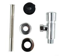 Manual Pressure Flush Valve for Urinal and Toilet, DN15 Alloy Urinal Flush Valve with 1/2" Thread, Exposed Installation for Home, Office, and Hotel Plumbing Fixtures