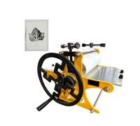 Manual Printing Press Machine, 1:2.5 Gear Ratio, Labor Saving Etching Press for Woodcut and Copperplate, Professional Tabletop Slab Roller for Paper Art