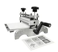 Manual Printmaking Etching Machine, 31 * 17CM Professional Engraving Press, Adjustable Roller Height & Clear Even Printing for Monochrome, Copper Plate Etching and Relief Prints