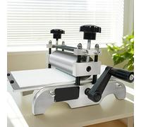 Manual Printmaking Etching Machine, Flat Press Printing Machine, Adjustable Roller Height for Decorative Display and Printing Book Plates