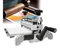 Manual Printmaking Etching Machine - Flat Press with Adjustable Roller Height for Even Printing - Ideal for Decorative Display and Book Plates