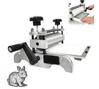 Manual Printmaking Etching Machine for Studios, 12x7 In Adjustable Roller Desktop Letterpress Printing Machine, Portable Easy Store Engraving Press for Clear Even Artistic Printing StainlessSteel