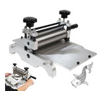 Manual Printmaking Etching Press, Adjustable Roller Height Engraving Machine for Copperplate, Intaglio, Relief & Letterpress, Desktop Compact Etching Press for Artists, Printers & Crafters
