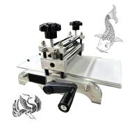 Manual Printmaking Etching Press with Adjustable Roller Height for Intaglio and Relief Printing
