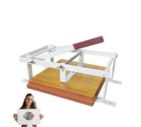 Manual Printmaking Press, Etching Machine with Felt and Ruler, Adjustable Height, Flatbed Design for Letterpress Printing - Perfect for Art and Craft Projects