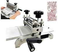 Manual Printmaking Press for Paper, Wood, Linen, Copper Plates, Adjustable Drum Height, Ideal for Studio, Home, Education