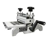Manual Printmaking Press for Woodblock & Copperplate, Professional Steel Etching Machine, Tabletop Rubbing Tool for Artists